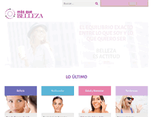 Tablet Screenshot of masquebelleza.com.ar